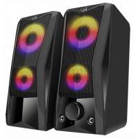 Компьютерная акустическая система Sven 445, черный (6 Вт, питание USB, подсветка) [SV-018580]