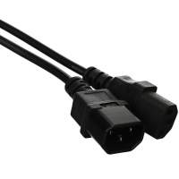 Кабель монитор - компьютер 220V (UPS  устройство) VDE 3G*0.5mm2 VCOM CE001-CU0.5-1.8, 1.8м