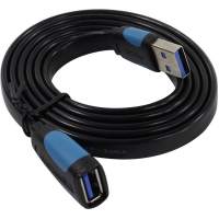 Удлинитель -Vention USB 3.0 AM/AF - 1м плоский [VAS-A13-B100]
