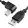 Кабель Greenconnect 1.0m USB 2.0, AM/BM угловой, черный, 28/28 AWG, экран, армированный, морозостойкий, GCR-UPC3M2-BB2S-1.0m [GCR-UPC3M2-BB2S-1.0m]