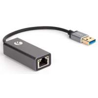 Кабель-переходник / Кабель-переходник USB 3.0 (Am) --> LAN RJ-45 Ethernet 1000 Mbps, Aluminum Shell, VCOM <DU312M>