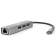 Кабель-концентратор USB 3.1 Type-Cm - RJ-45+3port USB3.0(f)  Aluminum Shell VCOM [DH311A]