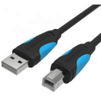 Кабель Vention USB 2.0 AM/BM  - 3м. Черный [VAS-A16-B300]