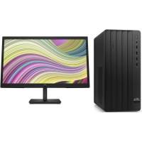 Комплект HP 290 G9 MT i3 12100 (3.3) 8Gb SSD512Gb UHDG 730/DVDRW Free DOS GbitEth 180W kb клавиатура черный монитор в комплекте P22v (9M937AT)