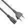 Кабель для аудио-видео техники IEC-320-C7 - розетка EU, 2-pin VDE, VCOM CE023-CU0.5-1.8, 1,8m