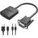 Мультимедиа конвертер Vention VGA + аудио ] HDMI, гибкий, черный
