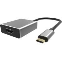 Aдаптер USB 3.1 Type-Cm -HDMI A(f) 4K@60Hz, Aluminum Shell, VCOM[CU423T]
