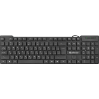 Клавиатура Defender проводная Element HB-190 USB RU,черный,полноразмерная [45191]