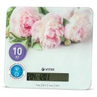 Весы кухонные электронные Vitek VT-2414 макс.вес:10кг белый/цветы Весы кухонные электронные Vitek VT-2414 макс.вес:10кг белый/цветы