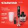 Блендер погружной Starwind SBP2200 850Вт черный/серебристый