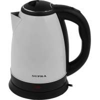 Чайник электрический Supra KES-1846SW 1.8л. 1500Вт белый/черный корпус: металл/пластик