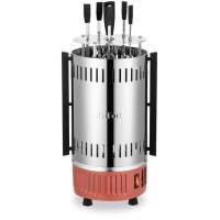 Шашлычница электрическая Kitfort КТ-1407 900Вт нержавеющая сталь/оранжевый