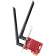 Сетевой адаптер Wi-Fi + Bluetooth Cudy WE3000S АХ5400 PCI Express (ант.внеш.съем) 2ант.
