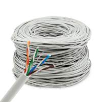 Кабель сетевой Buro BU-CCA-050 UTP 4 пары cat.5E solid 0.50мм CCA 305м серый