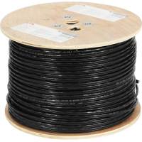 Кабель сетевой Buro BU-COP-050-OUTDOOR UTP 4 пары cat.5E solid 0.50мм Cu 305м черный outdoor стальной трос