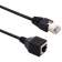Патч-корд Buro BU-C5EXTND-1M-B UTP cat.5E solid 1м черный RJ-45 (m)-RJ-45 (f)