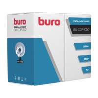 Кабель сетевой Buro BU-COP-050 UTP 4 пары cat.5E solid 0.50мм Cu 305м серый