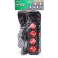 Сетевой фильтр Most ARG 5м (6 розеток) черный (пакет ПЭ)