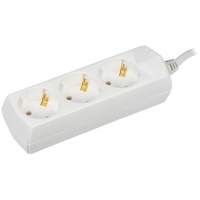 Сетевой удлинитель IEK У03 5м (3 розетки) белый (пакет ПЭ)