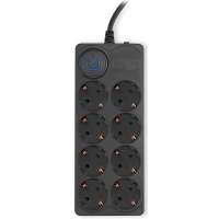 Сетевой фильтр Ippon BK-8-EU-5-16-B 5м (8 розеток) черный (коробка)