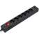 Сетевой фильтр Buro BU-SP1.8_USB_2A-B 1.8м (6 розеток) черный (коробка)