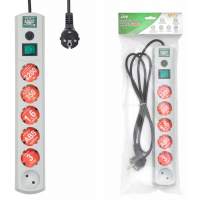 Сетевой фильтр Most LRG 3м (6 розеток) белый (пакет ПЭ)