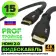 Кабель Greenconnect PROF 15.0m HDMI версия 2.0, черный, OD9.0mm, 28/24 AWG, позолоченные контакты, Ethernet 18.0 Гбит/с, 3D, 4K GCR-HM313-15.0m, тройной экран [GCR-HM313-15.0m]