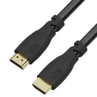 Кабель Greenconnect PROF 15.0m HDMI версия 2.0, черный, OD9.0mm, 28/24 AWG, позолоченные контакты, Ethernet 18.0 Гбит/с, 3D, 4K GCR-HM313-15.0m, тройной экран [GCR-HM313-15.0m]