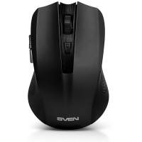 Мышь беспроводная Sven RX-350W чёрная  (5+1кл. 600-1400DPI, SoftTouch, блист) [SV-019570]