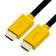 Кабель Greenconnect 1.5m HDMI версия 2.0, HDR 4:2:2, Ultra HD, 4K 60 fps 60Hz/5K*30Hz, 3D, AUDIO, 18.0 Гбит/с, 28/28 AWG, OD7.3mm, тройной экран, черный, желтые коннекторы, GCR-HM441-1.5m [GCR-HM441-1.5m]
