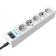 Сетевой фильтр/ Surge protector Pilot SG5 5 outlets (GP), 10A / 2.2kVt, automatic circuit-breaker, 3 m