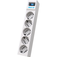 Сетевой фильтр/ Surge protector Pilot SG5 5 outlets (GP), 10A / 2.2kVt, automatic circuit-breaker, 3 m