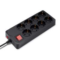 Сетевой фильтр Buro 800SH-1.8-B 1.8м (8 розеток) черный (коробка)