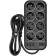 Сетевой фильтр Powercom SP-08 USB03AB 1.8м 1.8м (8 розеток) черный (коробка)