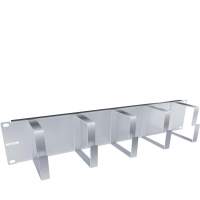 Кабельный органайзер горизонтальный NTSS NTSS-HORG-2U-5(85) односторонний кольца 2U шир.:19