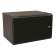 Шкаф коммутационный WRline (WR-TW-0945-SR-RAL9004) настенный 9U 600x450мм пер.дв.металл 2 бок.пан. направл.под винты 60кг черный 350мм 500мм IP20 сталь