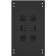 Шкаф серверный NTSS Премиум (NTSS-R42U60100PD/PDD-BL) напольный 42U 600x1000мм пер.дв.перфор. задн.дв.перфор.2-хст. 900кг черный 510мм 111кг 2210мм IP20