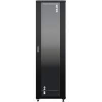 Шкаф коммутационный NTSS Премиум (NTSS-R42U6060GS-BL) напольный 42U 600x600мм пер.дв.стекл металл 900кг черный 510мм 86кг 1987мм IP20 сталь