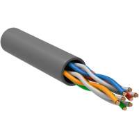 Кабель информационный ITK Generica BC1-C5E04-111-305-T-R-G кат.5E UTP 4 пары 24AWG PVC внутренний 305м серый