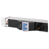 Блок распределения питания Rem R-16-10S-10C19-A-1420-3 верт.размещ. 10xSchuko 10xC19 базовые 16A Schuko 1.5м