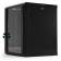 Шкаф коммутационный Hyperline (TWB-1866-GP-RAL9004) настенный 18U 600x600мм пер.дв.стекл 2 бок.пан. 60кг черный 908мм IP20 сталь