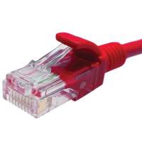 Патч-корд Suprlan 10-0154 UTP RJ-45 вил.-вилка RJ-45 кат.5E 3м красный LSZH 26AWG
