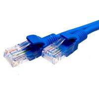Патч-корд Suprlan 10-0149 UTP RJ-45 вил.-вилка RJ-45 кат.5E 3м синий LSZH 26AWG
