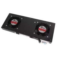 Модуль вентиляторный Rem (R-FAN-2T-9005) 2 вент. черный (упак.:1шт)