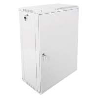 Шкаф коммутационный ЦМО ШРН-ЭКОНОМ (ШРН-Э-18.500.1) настенный 18U 600x520мм пер.дв.металл направл.под закл.гайки 75кг серый 470мм 26.82кг 180град. 878мм IP20 сталь