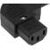 Вилка Lanmaster LAN-IEC-320-C13/90 (упак.:1шт) 1м черный