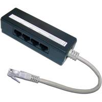 Сплиттер Lanmaster TWT-4U1 черный