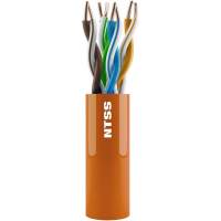 Кабель информационный NTSS NTSS-IN-UTP4-5Е-LSZH-OR кат.5E UTP 4 пары 24AWG LSZH внутренний 305м оранжевый