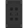 Шкаф серверный NTSS Премиум (NTSS-R42U80100GS-BL) напольный 42U 800x1000мм пер.дв.стекл металл 900кг черный 910мм 160кг 1987мм IP20 сталь