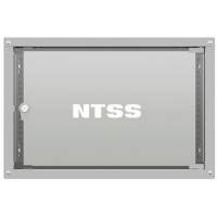 Шкаф коммутационный NTSS Lime (NTSS-WL6U5560GS) настенный 6U 550x600мм пер.дв.стекл несъемн.бок.пан. 30кг серый 520мм 12кг 110град. 370мм IP20 сталь